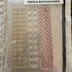 Textile Backgrounds Clear Unmounted Stamp Set